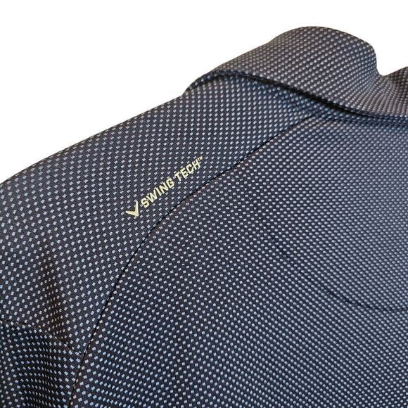 Callaway Men's Golf Outdoor Short Sleeve Polo Tee Blue Swing Tech Dri Size Large - Picture 5 of 7